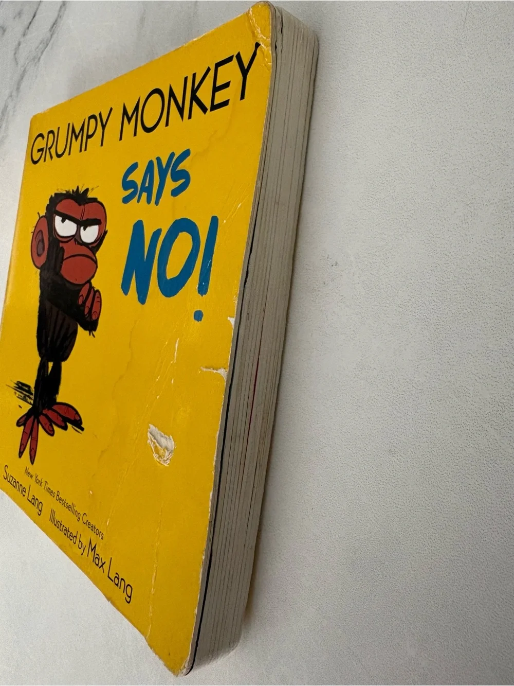 Grumpy Monkey Says No! by Suzanne Lang (2022, Children's Board Books)